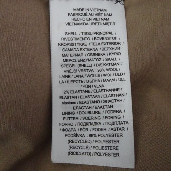 Ralph Lauren Blazer Women's Size 16 Brown Wool Blend Career Professional - Picture 7 of 8